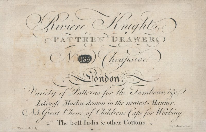 Ticaret kartı, Riviere Knight by English School