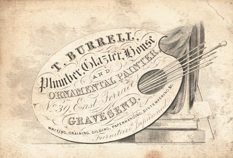 Ticaret kartı, T Burrell by English School