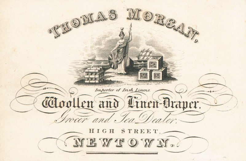 Ticaret kartı, Thomas Morgan by English School