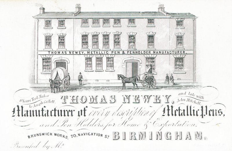 Ticaret kartı, Thomas Newey by English School