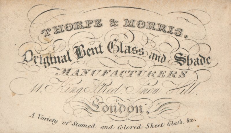 Ticari kart, Thorpe & Morris by English School