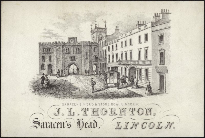 J L Thornton için ticaret kartı by English School