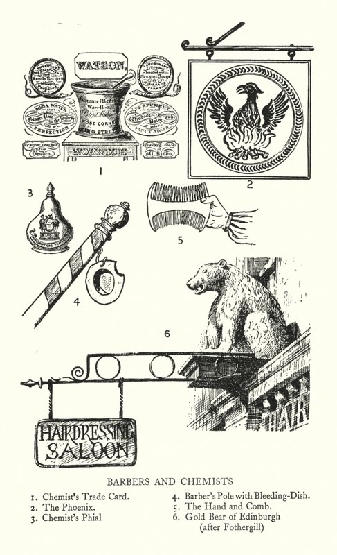 Ticari işaretler: Berberler ve Kimyagerler (lito) by English School