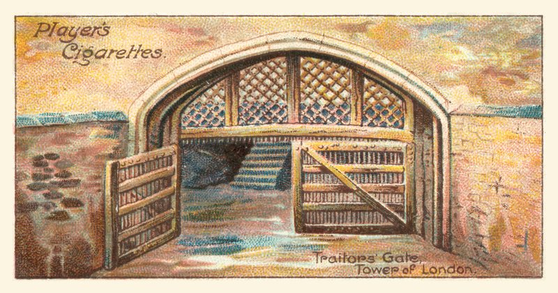 Hainler Kapısı, Londra Kulesi (kromolit) by English School