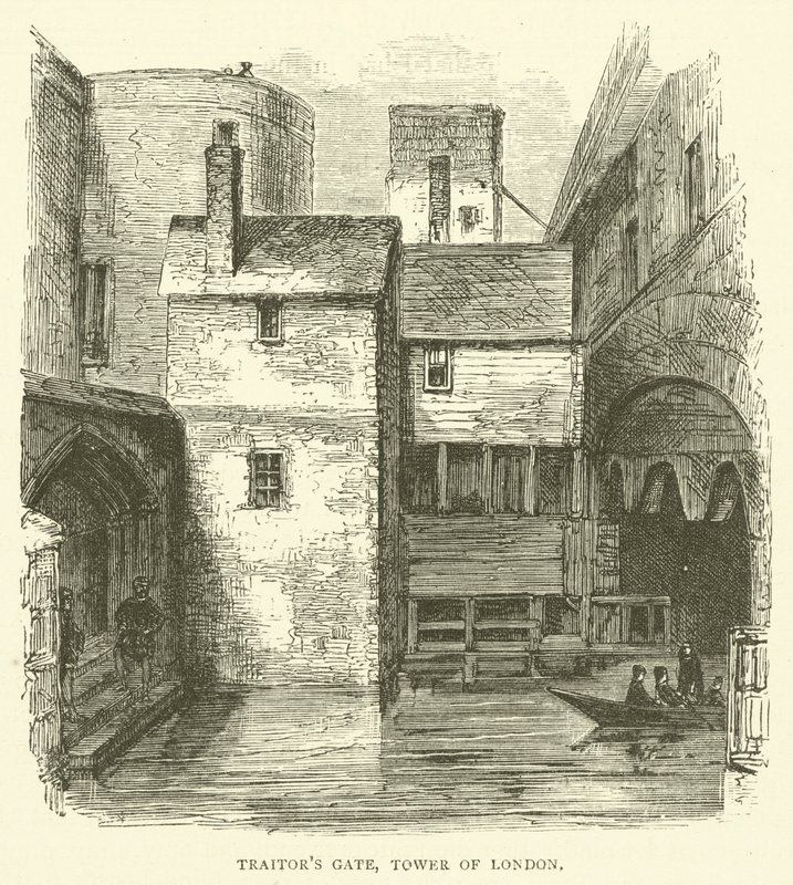Hain Kapısı, Londra Kulesi (gravür) by English School
