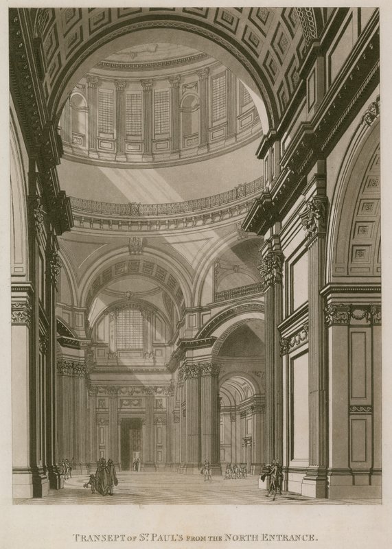 kuzey girişinden St Paul Katedrali Londra Transept, by English School