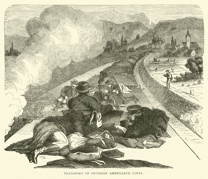 Prusya Ambulans Kolordusunun Nakli, 1870 Kasım by English School