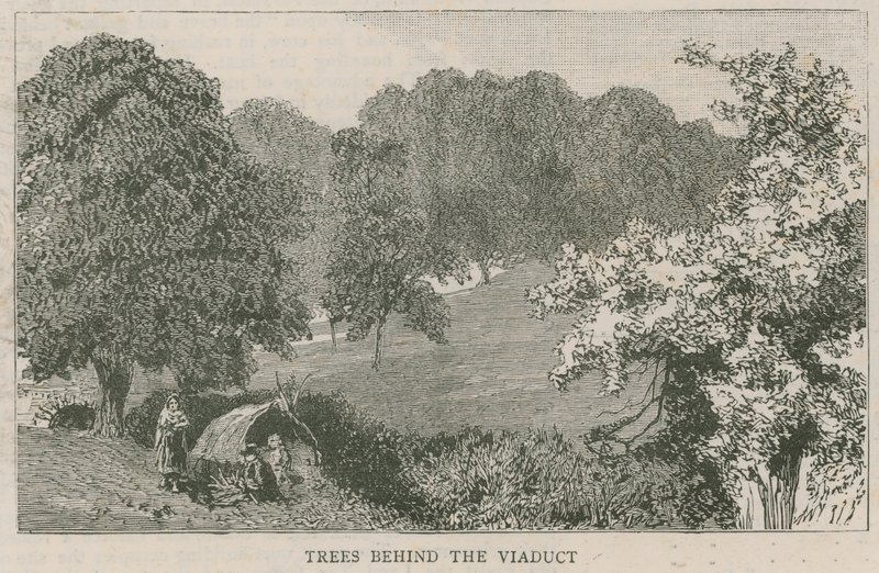 Viyadük arkasındaki ağaçlar by English School