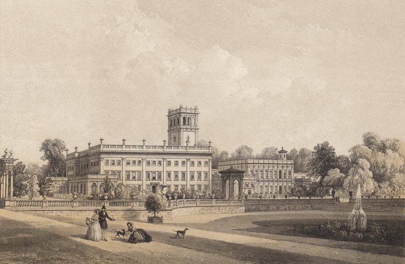 Trentham Salonu, Staffordshire by English School