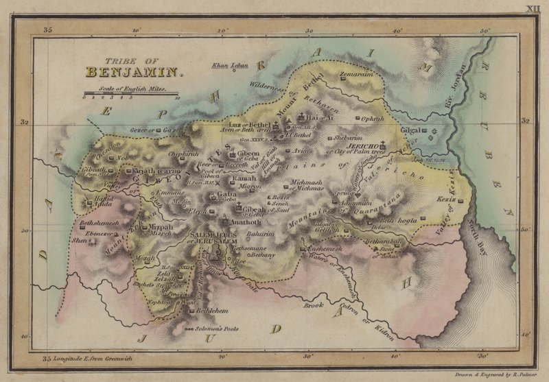 Benjamin Kabilesi (renkli gravür) by English School