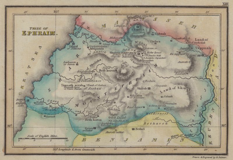 Ephraim Kabilesi (renkli gravür) by English School
