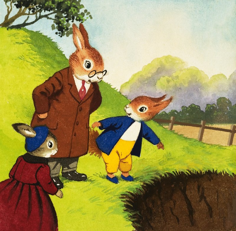 Tufty deliğe işaret ediyor by English School