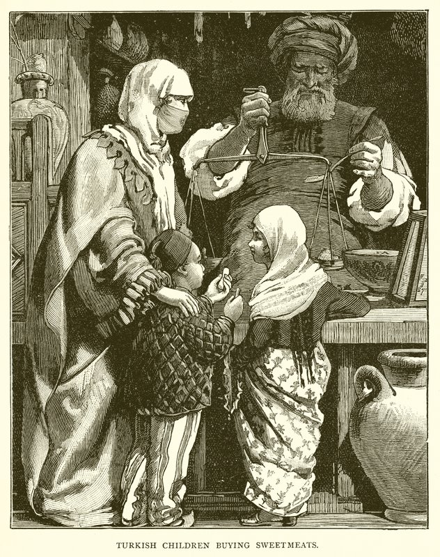 Türk Çocukları Tatlı Alırken by English School