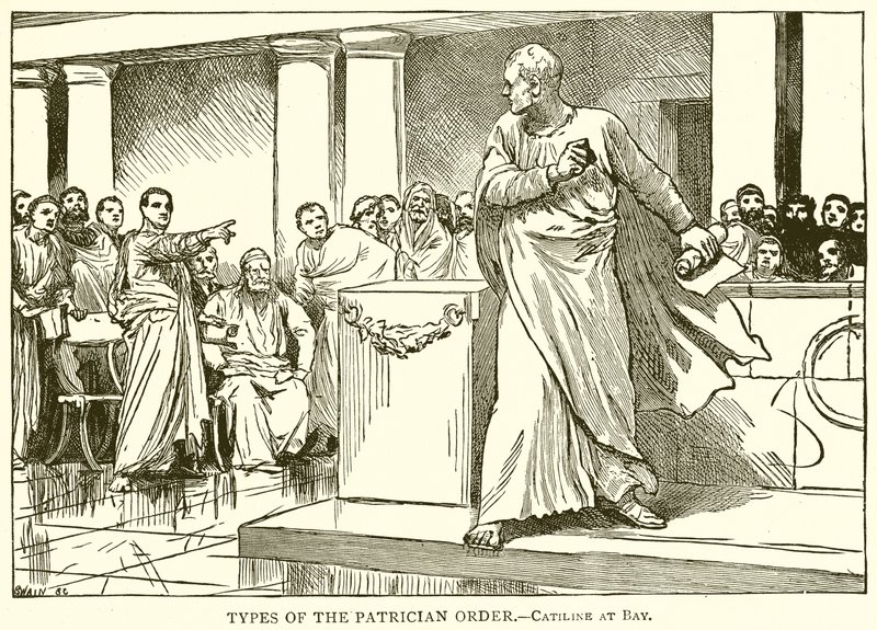 Patrici Tarikatı Türleri.--Catiline at Bay by English School