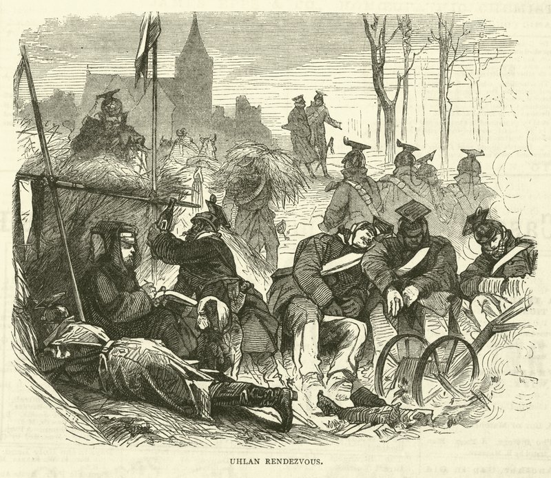 Uhlan buluşması, Eylül 1870 by English School