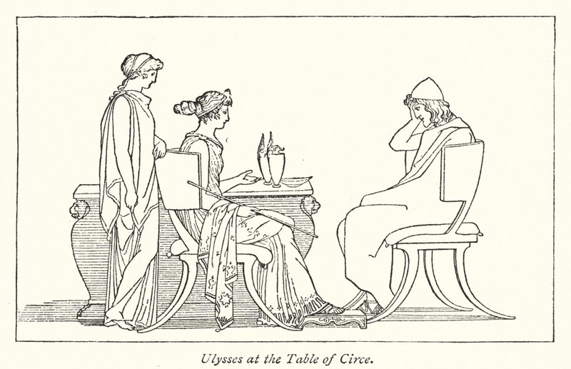 Ulysses Circe Masasında (lito) by English School