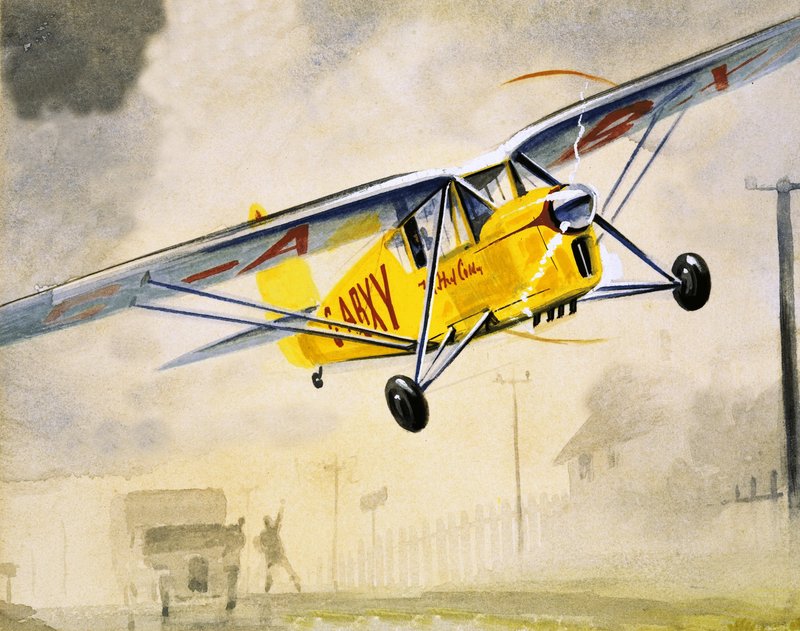 Unidentified low-flying aircraft by English School