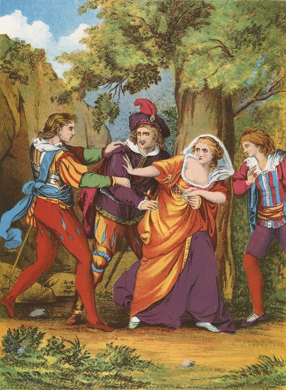 Valentine, Proteus, Silvia ve Julia by English School