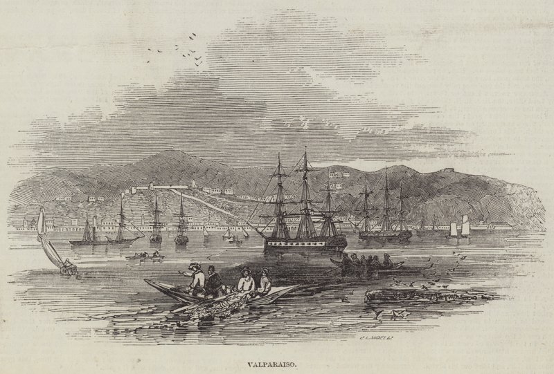 Valparaiso (gravür) by English School