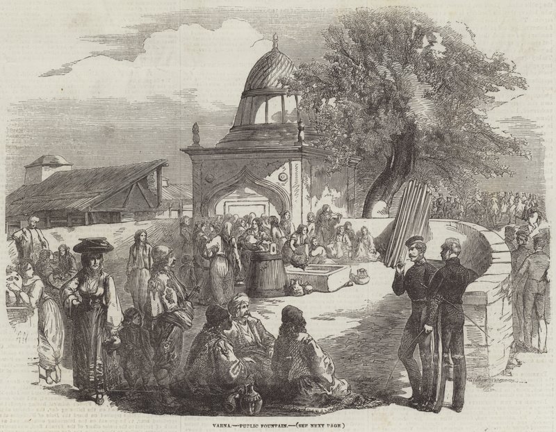 Varna, Halk Çeşmesi (gravür) by English School
