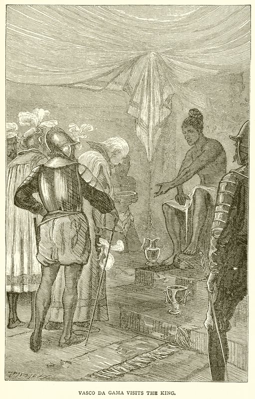 Vasco da Gama Kralı Ziyaret Eder by English School