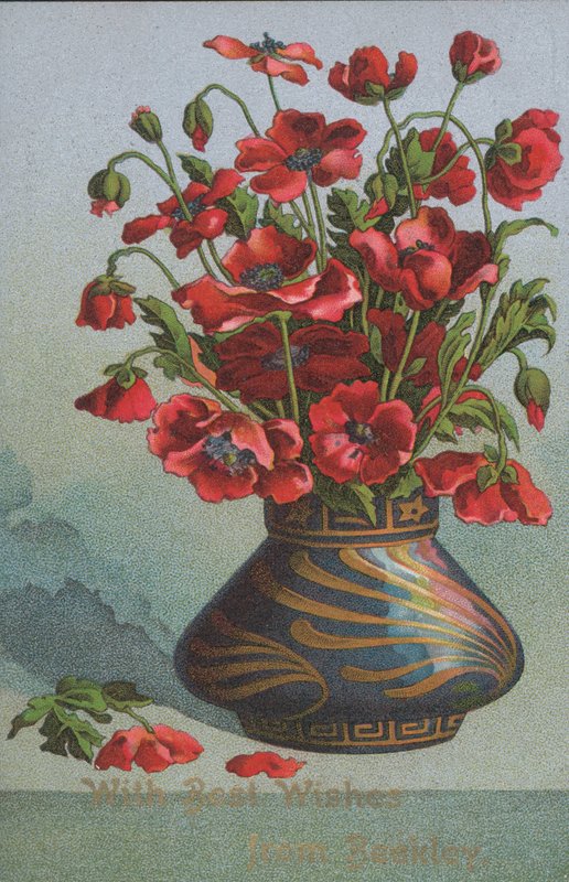 Gelincik vazosu (kromolitho) by English School