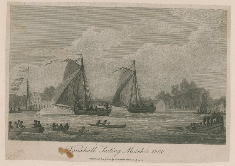 Vauxhall yelken maçı by English School