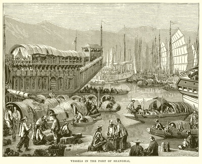 Şanghay Limanındaki Gemiler by English School