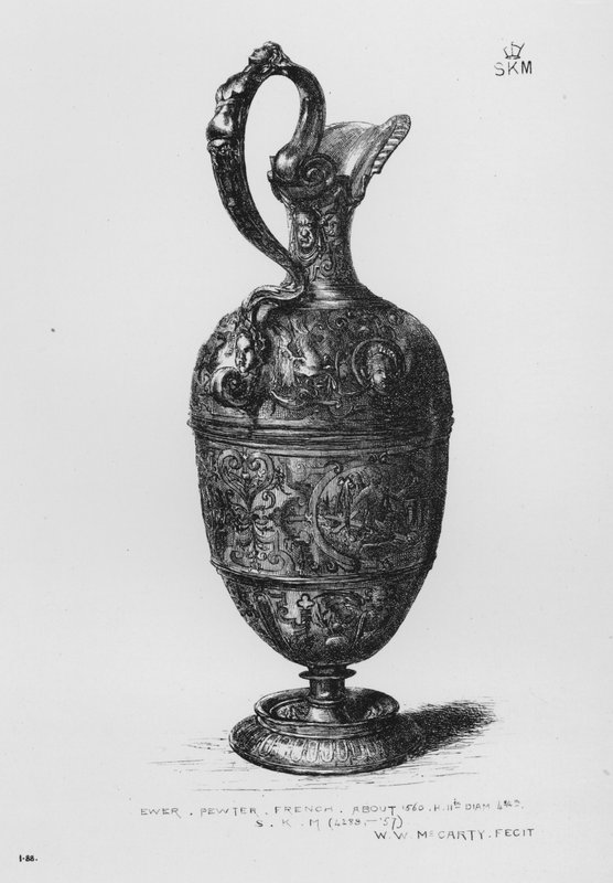 Victoria ve Albert Müzesi: Ewer, kalaylı, Fransız, yaklaşık 1560 by English School