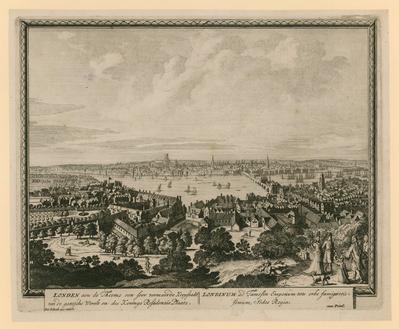 Londra manzarası by English School