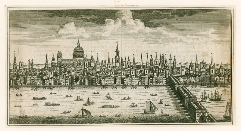 Londra manzarası by English School