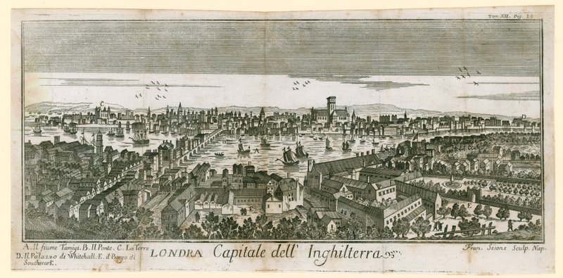 Londra manzarası by English School