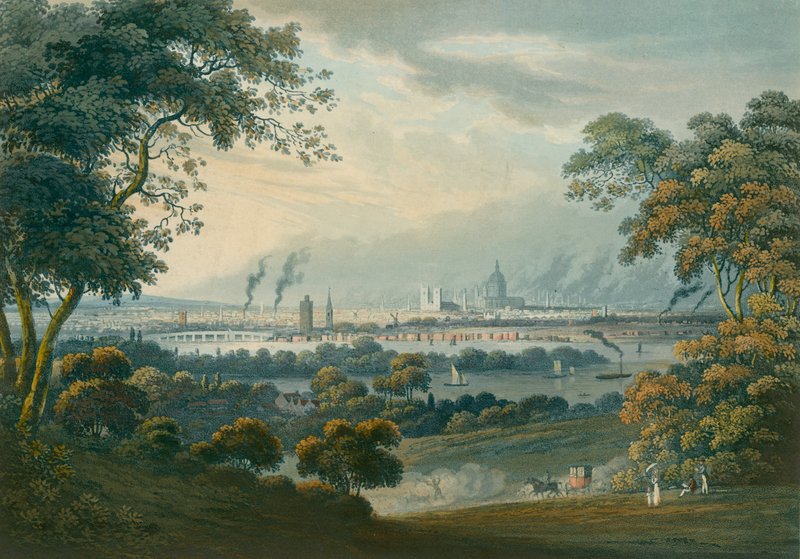 Londra manzarası by English School