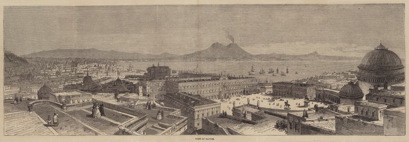 Napoli görünümü (gravür) by English School