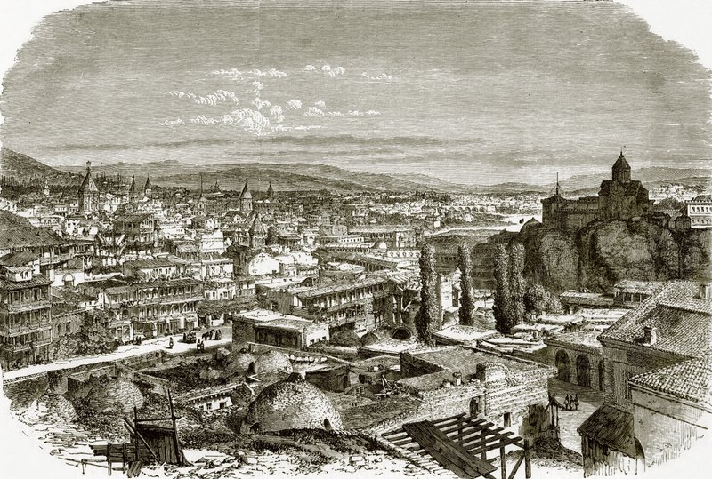 Tiflis manzarası by English School