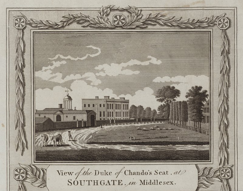 Chandos Dükü Koltuğunun Görünümü by English School