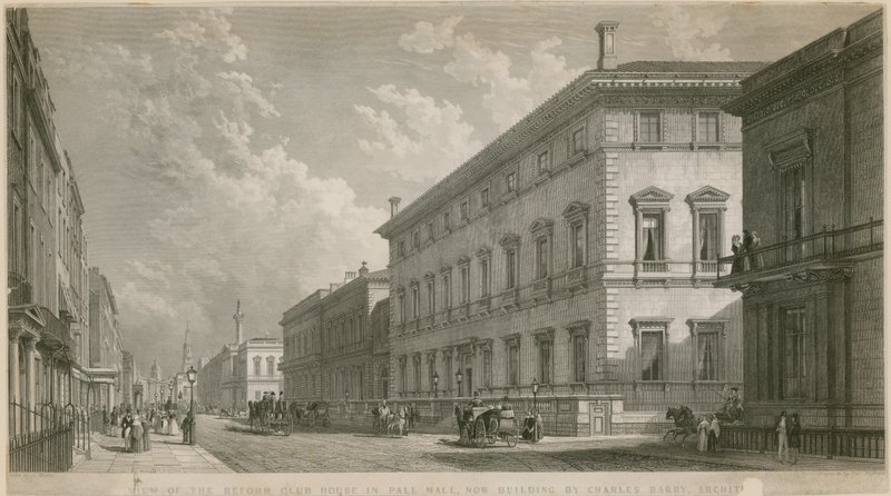Charles Barry tarafından inşa edilen Pall Mall