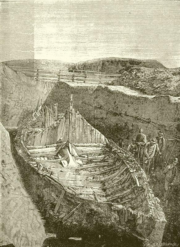 Sandefjord, Norveç yakınlarında bulunan Viking teknesi by English School