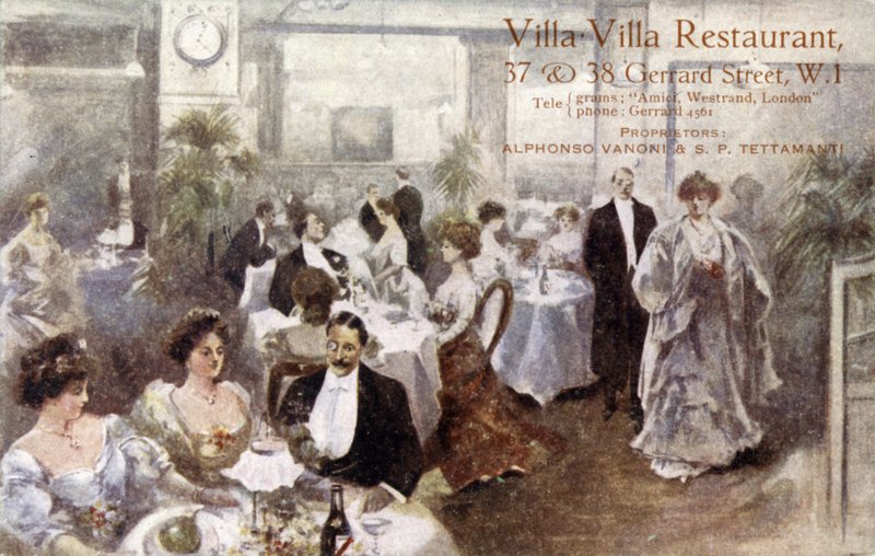 Villa Villa Restaurant, 37-38 Gerrard Street, Londra W1 by English School