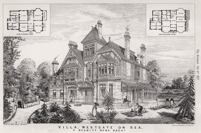 Villa, Westgate on Sea (gravür) by English School
