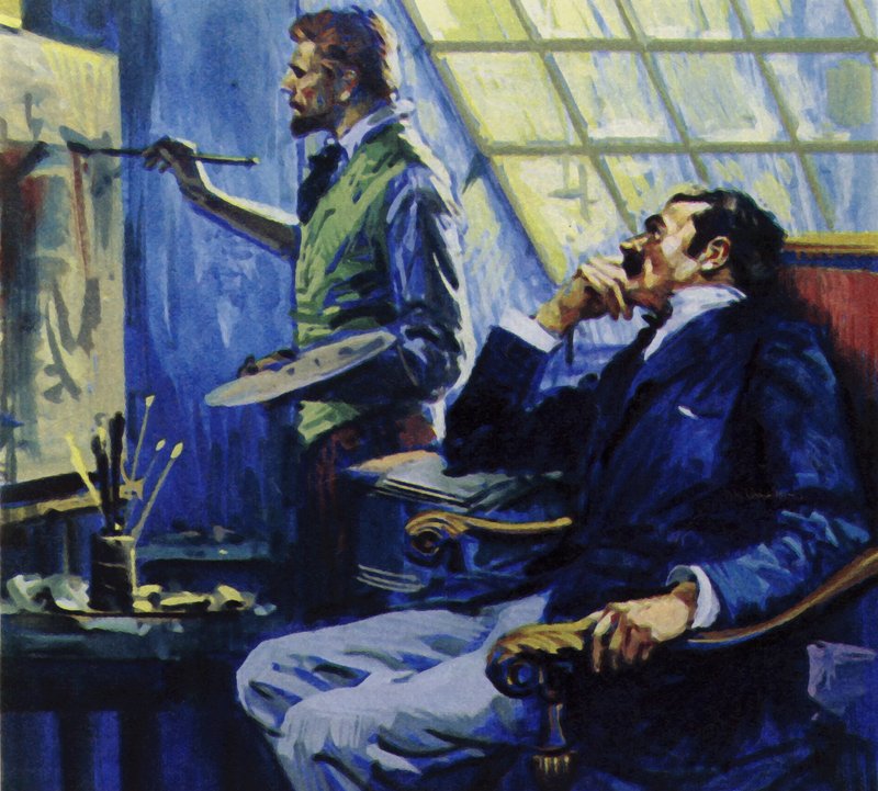Vincent Van Gogh, erkek kardeşiyle birlikte Montmartre