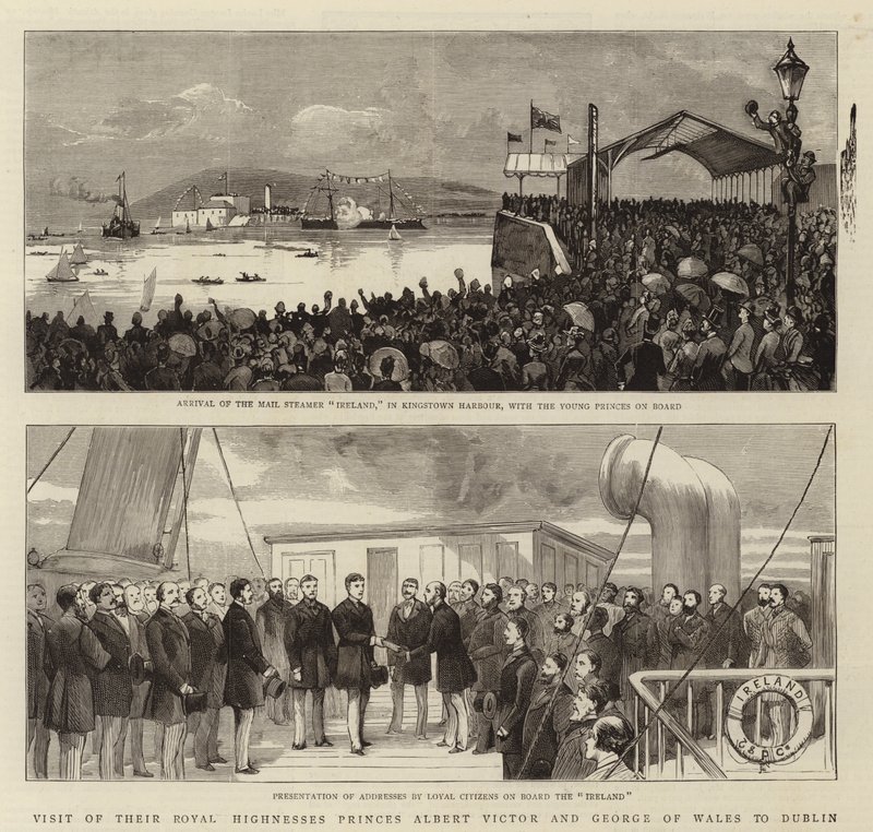 Ekselansları Prens Albert Victor ve Gallerli George