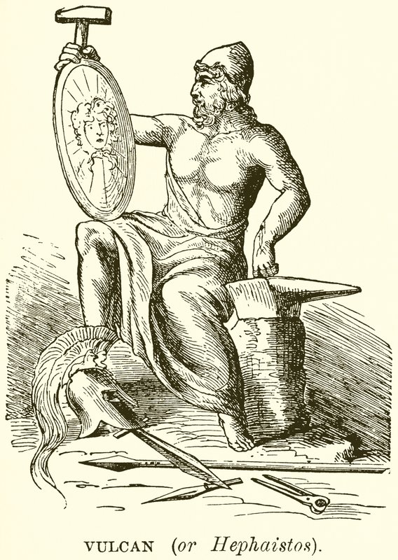 Vulkan (veya Hephaistos) by English School