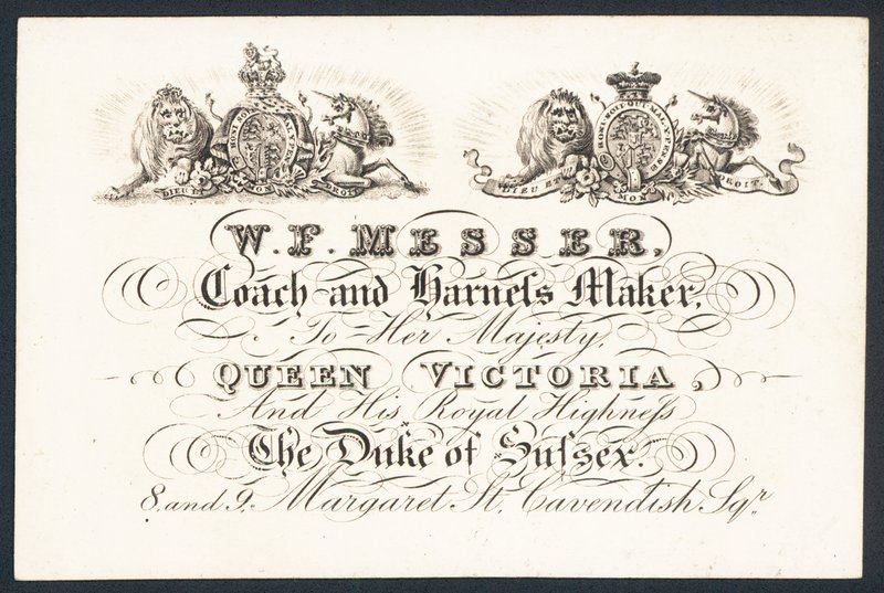 WF Messer, majesteleri Kraliçe Victoria ve Sussex Dükü