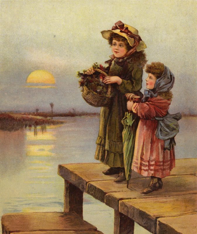 Vapuru Beklerken (renkli taş) by English School