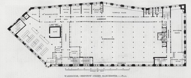 Depo, Chepstow Caddesi, Manchester (gravür) by English School