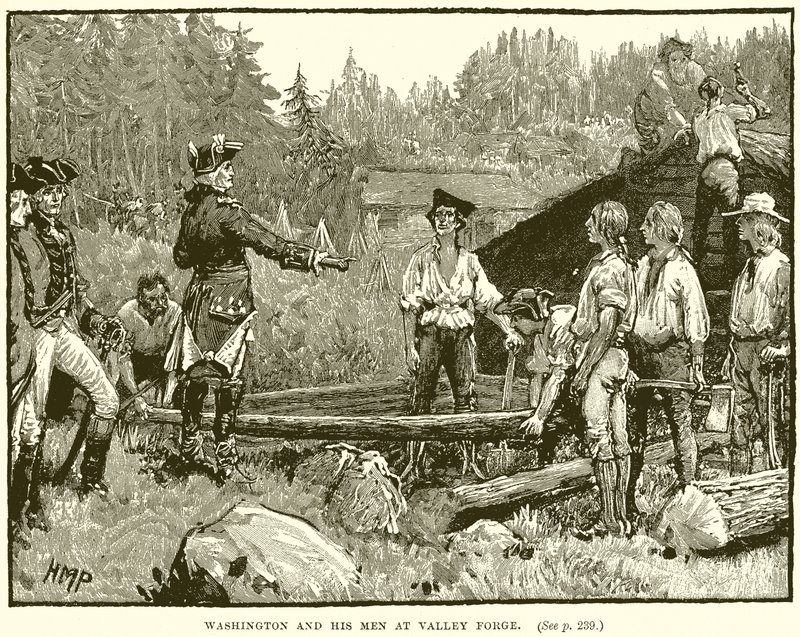 Washington ve Adamları Valley Forge