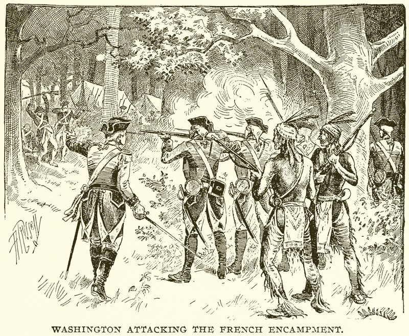 Washington, Fransız Kampına Saldırıyor by English School