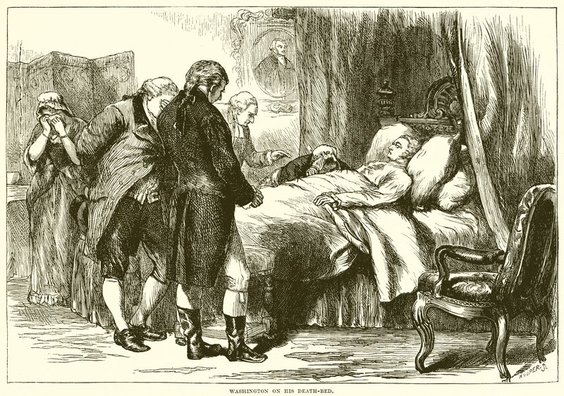Washington ölüm döşeğinde by English School