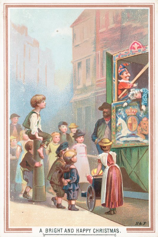 Punch ve Judy Şovu İzlemek, Noel Kartı by English School